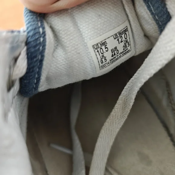 Vans Men's Blue Denim Sneakers - Picture 5 of 5